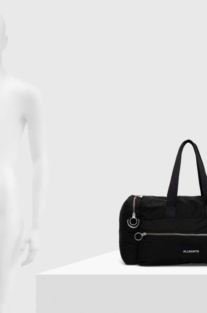 Сумка AllSaints SOMA HOLDALL колір чорний фото 6