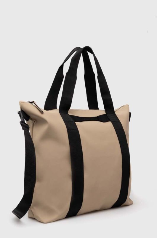 Сумка Rains 14150 Tote Bags колір бежевий фото 2
