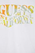Дитяча бавовняна футболка Guess колір білий з принтом (3294263)