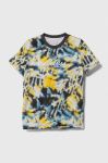 Дитяча бавовняна футболка Guess візерунок колір барвистий (3373602)