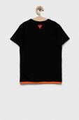 Дитяча футболка Guess колір чорний з принтом (3294312)