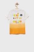 Дитяча бавовняна футболка Guess колір помаранчевий візерунок (3303139)