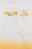 Дитяча бавовняна футболка Guess колір помаранчевий візерунок (3303139)