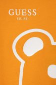 Дитяча бавовняна футболка Guess колір помаранчевий з принтом (3328692)