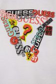 Дитяча бавовняна футболка Guess колір білий з принтом (3328718)