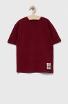 Дитяча футболка Tommy Hilfiger колір бордовий з аплікацією