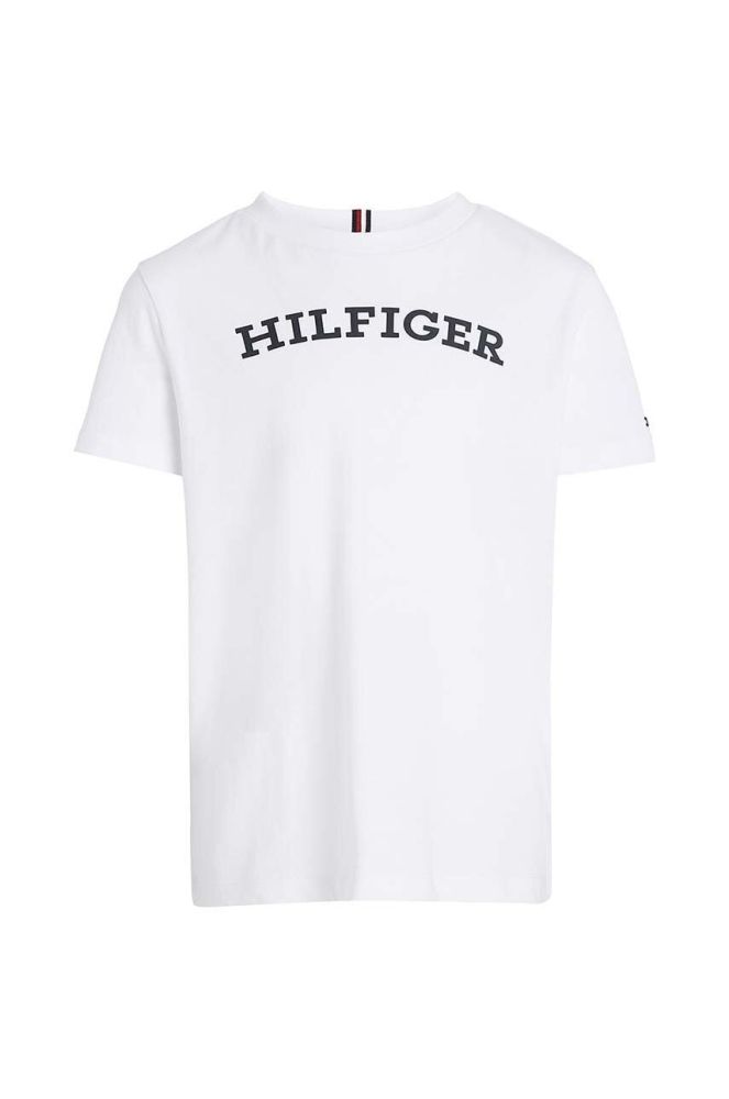 Дитяча бавовняна футболка Tommy Hilfiger колір білий з принтом (3313605)