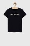 Дитяча бавовняна футболка Tommy Hilfiger колір синій з принтом (3313623)
