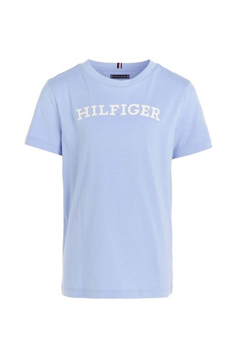 Дитяча бавовняна футболка Tommy Hilfiger колір бірюзовий з принтом (3313642)