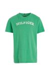 Дитяча бавовняна футболка Tommy Hilfiger колір зелений з принтом (3313632)