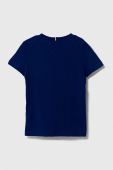 Дитяча бавовняна футболка Tommy Hilfiger колір синій візерунок (3325599)