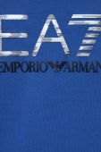 Дитяча бавовняна футболка EA7 Emporio Armani з принтом колір блакитний (3306231)