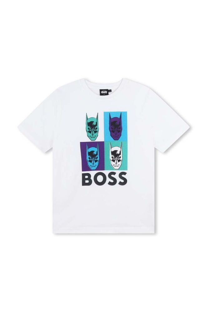 Дитяча футболка BOSS колір білий з принтом (3626340) фото 2