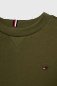 Дитяча бавовняна футболка Tommy Hilfiger колір зелений однотонний (3451649)