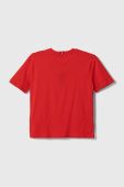 Дитяча бавовняна футболка Tommy Hilfiger колір червоний однотонний (3451669)