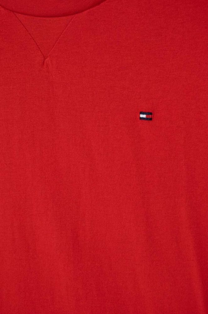 Дитяча бавовняна футболка Tommy Hilfiger колір червоний однотонний (3451669) фото 3