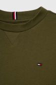 Дитяча бавовняна футболка Tommy Hilfiger колір зелений однотонний (3451674)