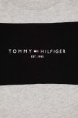 Дитяча бавовняна футболка Tommy Hilfiger колір сірий з принтом (3451679)
