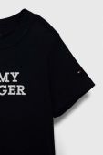 Дитяча бавовняна футболка Tommy Hilfiger колір синій з принтом (3542759)