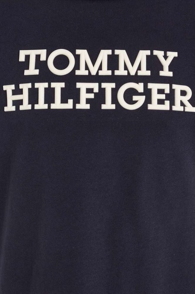 Дитяча бавовняна футболка Tommy Hilfiger колір синій з принтом (3529665) фото 3