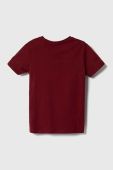 Дитяча бавовняна футболка Pepe Jeans колір бордовий з принтом (3432620)