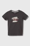 Дитяча бавовняна футболка Pepe Jeans колір сірий з принтом (3432634)