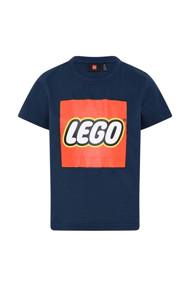 Дитяча бавовняна футболка Lego колір синій з принтом (3478280)