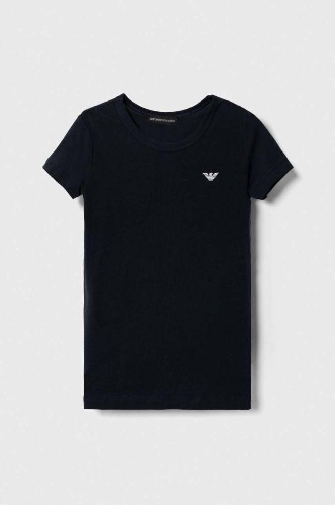 Дитяча футболка Emporio Armani 2-pack колір білий однотонний фото 3