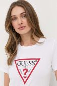 Бавовняна футболка Guess колір білий (3303145)