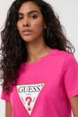 Бавовняна футболка Guess колір рожевий (3517612)
