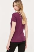 Бавовняна футболка Guess колір фіолетовий (3303162)