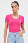Футболка Guess жіночий колір рожевий (3581839)