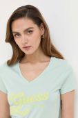 Футболка Guess жіноча колір зелений (3306265)