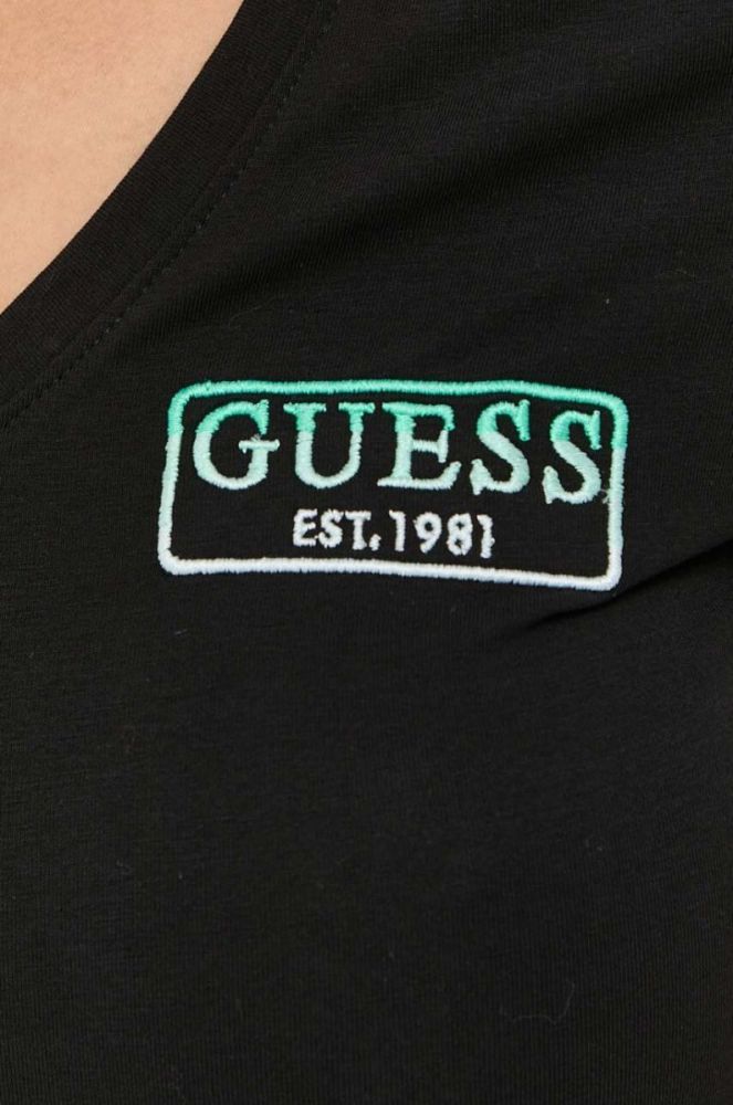 Бавовняна футболка Guess колір чорний (3328747) фото 5