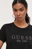 Бавовняна футболка Guess колір чорний (3306296)