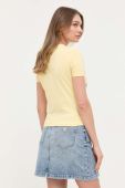Бавовняна футболка Guess колір жовтий