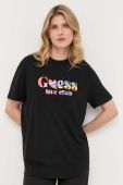 Бавовняна футболка Guess колір чорний (3313663)