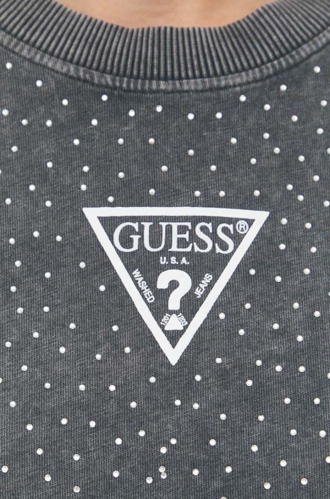 Бавовняна футболка Guess колір сірий (3330682) фото 5
