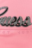 Бавовняний топ Guess колір рожевий (3330692)