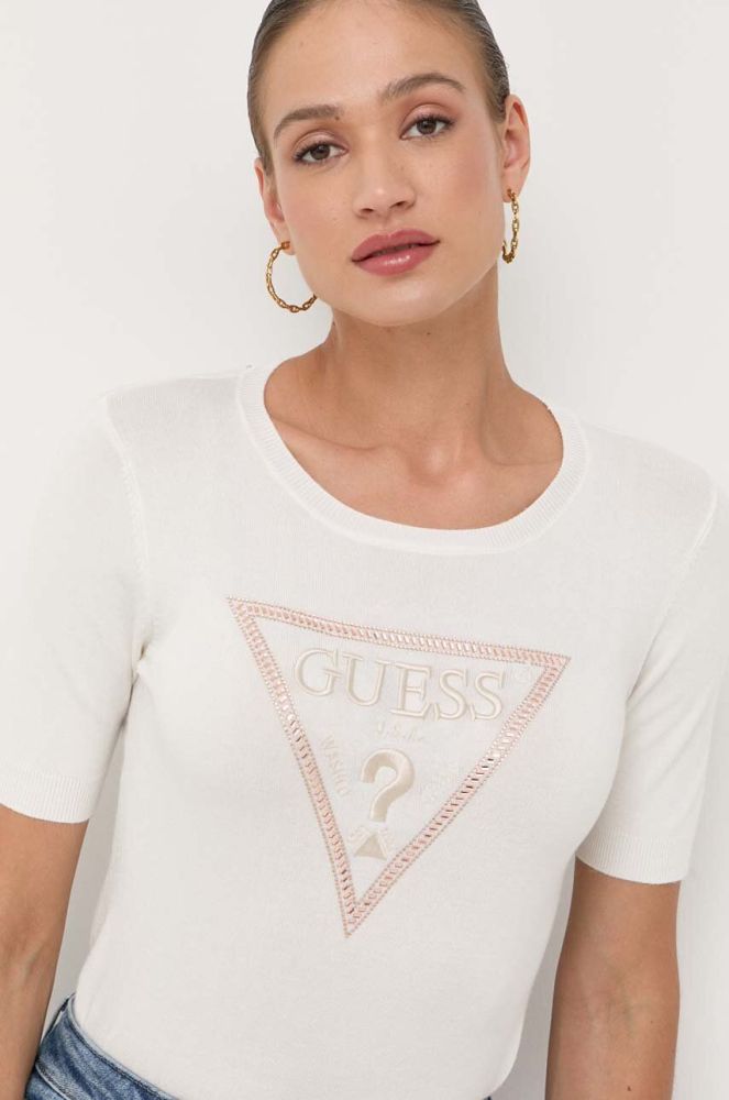 Футболка Guess жіноча колір бежевий (3370448)