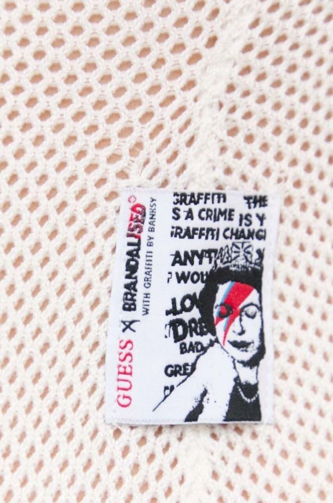 Боді Guess x Banksy жіночі колір білий фото 7