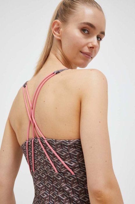 Топ Guess жіночий колір коричневий (3333297)