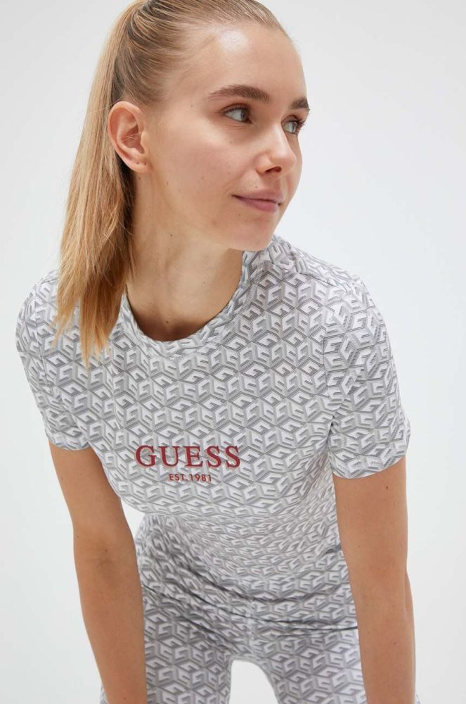 Футболка Guess жіноча колір зелений (3328835)