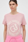 Бавовняна футболка Guess колір рожевий (3411960)