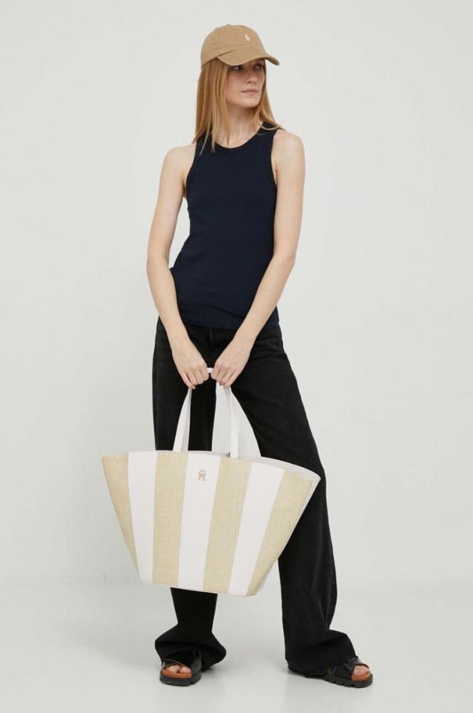 Топ Tommy Hilfiger жіночий колір синій (3269334) фото 2