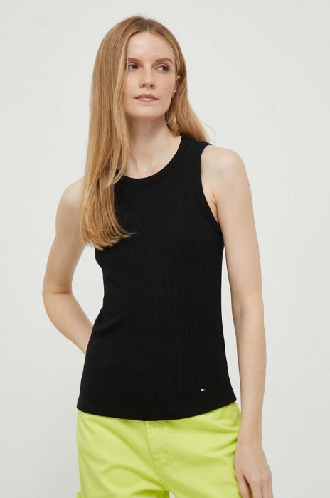 Топ Tommy Hilfiger жіночий колір чорний (3269329)