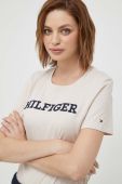 Бавовняна футболка Tommy Hilfiger колір бежевий (3435180)