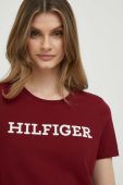 Бавовняна футболка Tommy Hilfiger колір бордовий (3269369)