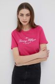 Бавовняна футболка Tommy Hilfiger колір рожевий (3288256)