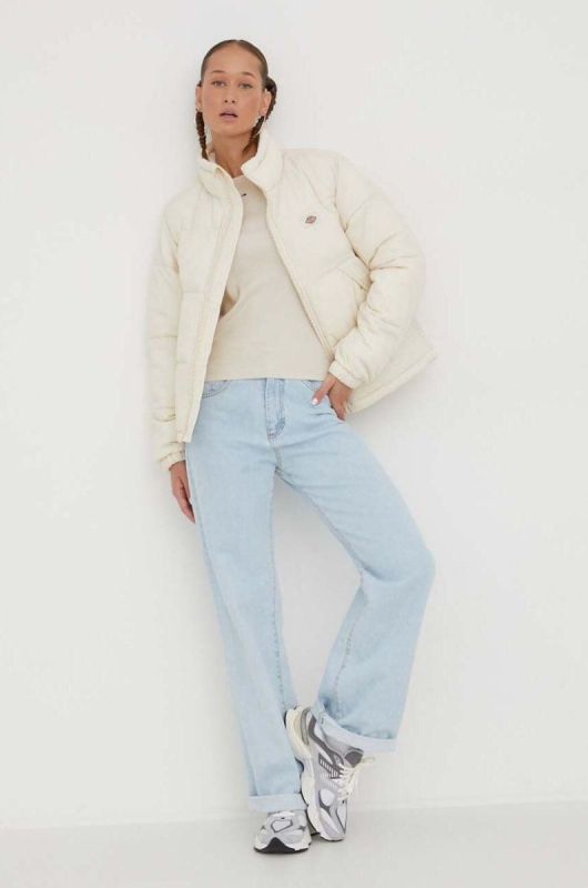 Футболка Tommy Jeans жіноча колір бежевий фото 2